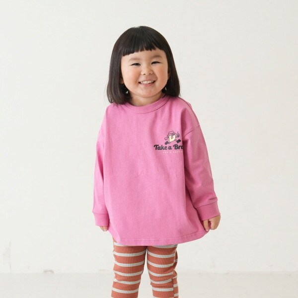 【365D.】アソートプリント袖リブワイドロンT