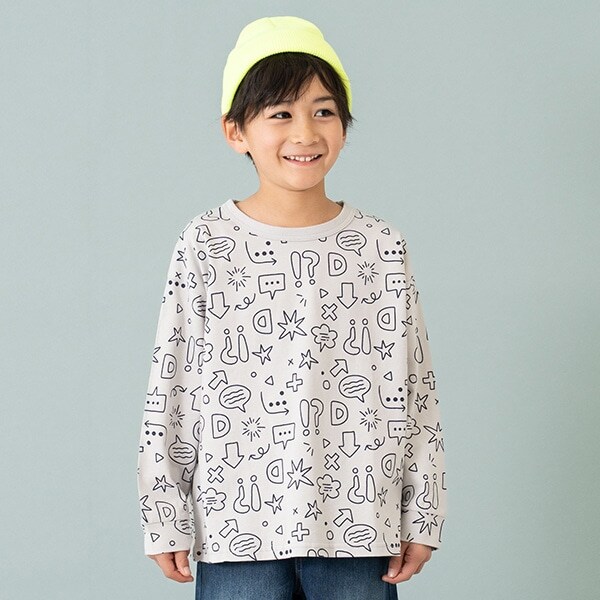 【365D.】総柄ワイドロンT