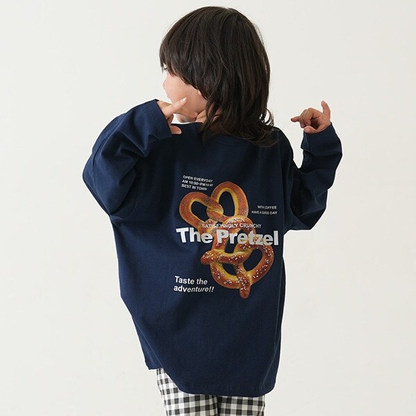 カフェフードプリントワイドロンT