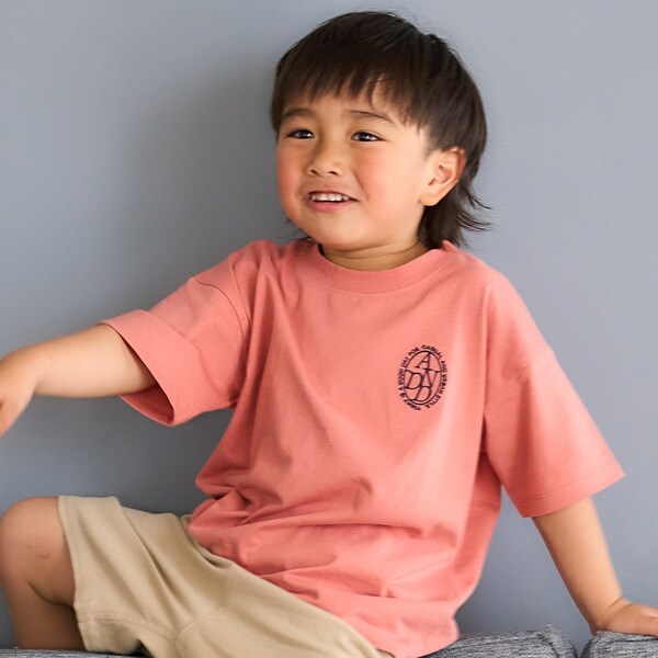 【綿100%】【365D.】ワンポイント刺しゅうワイド半T