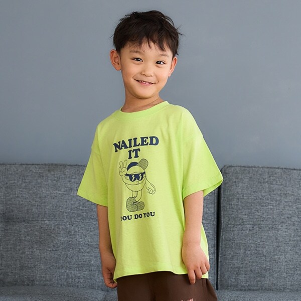 ［大人気につき再入荷！］【綿100%】【365D.】OFUZAKEグラフィックワイド半T