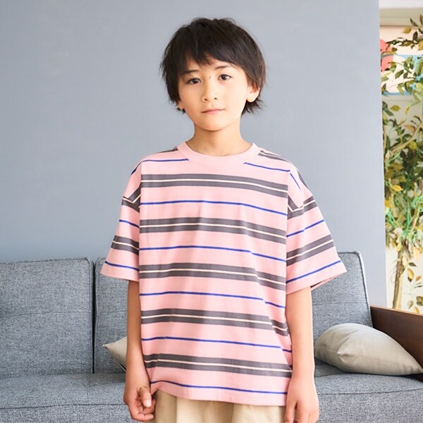 【365D.】アソートボーダーワイド半T