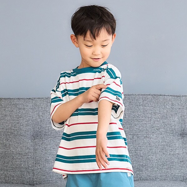 【365D.】アソートボーダーワイド半T