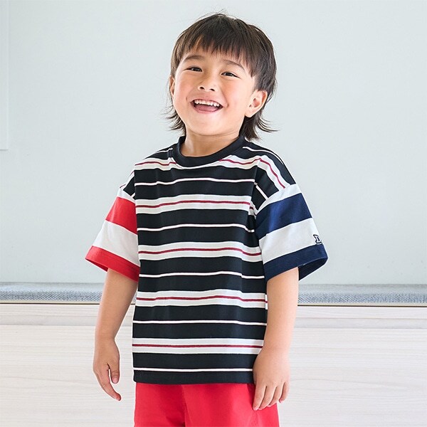 【365D.】アソートボーダーワイド半T