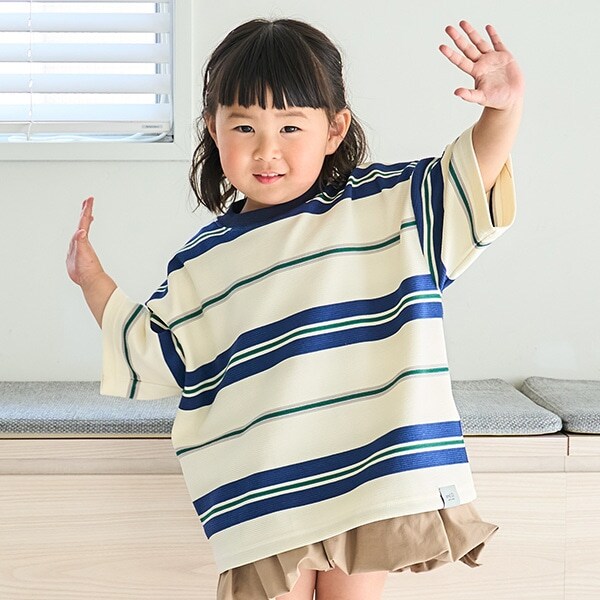 リップルボーダービッグ半T