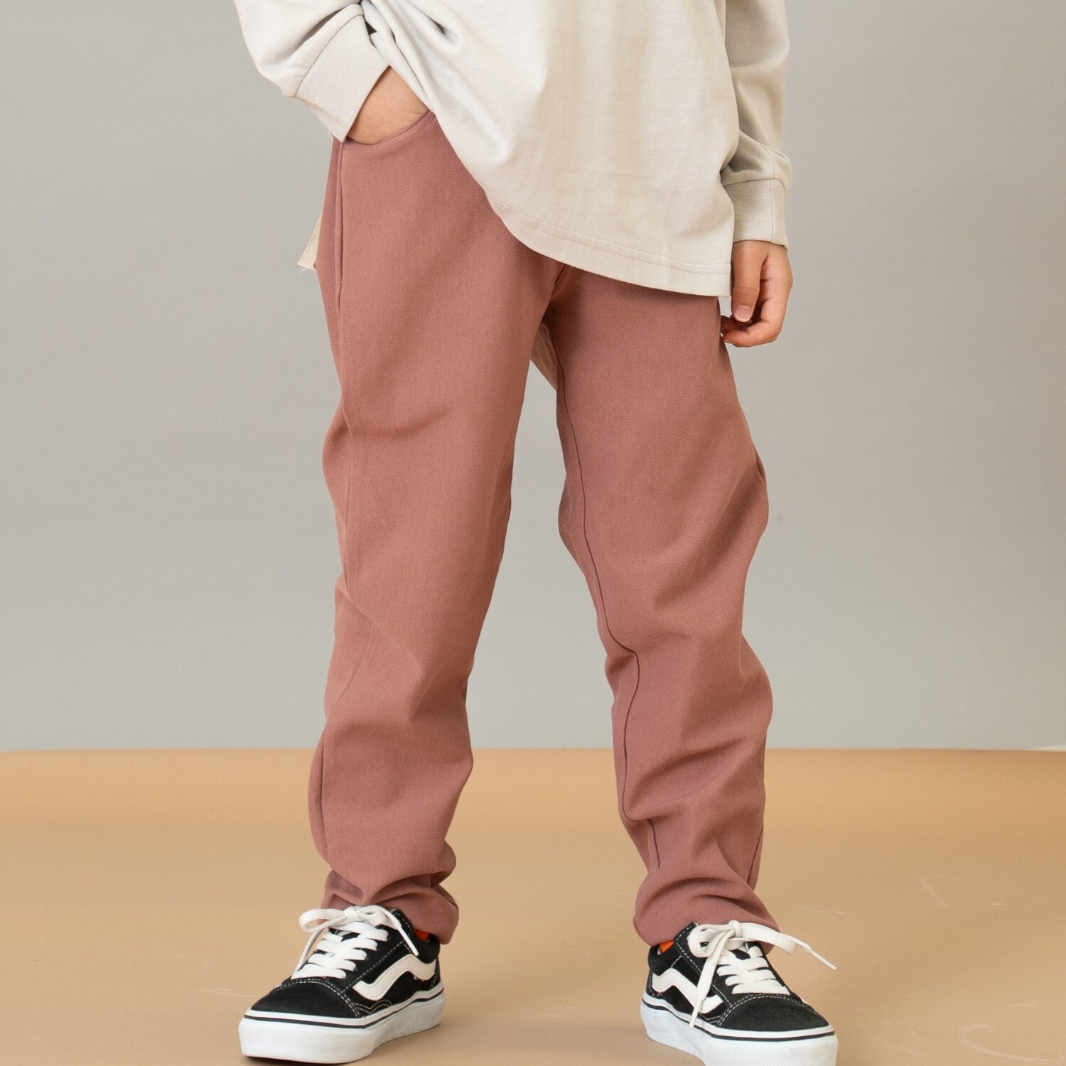 カットツイルスリムパンツ