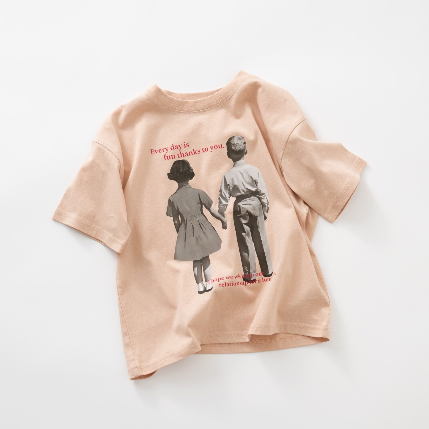 【綿100%】【365D】【親子リンク】Kids写真半T