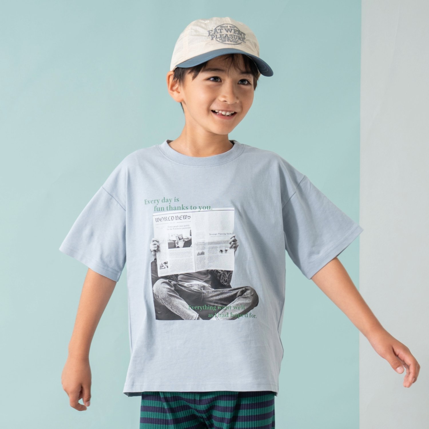 【綿100%】【365D】【親子リンク】Kids写真半T