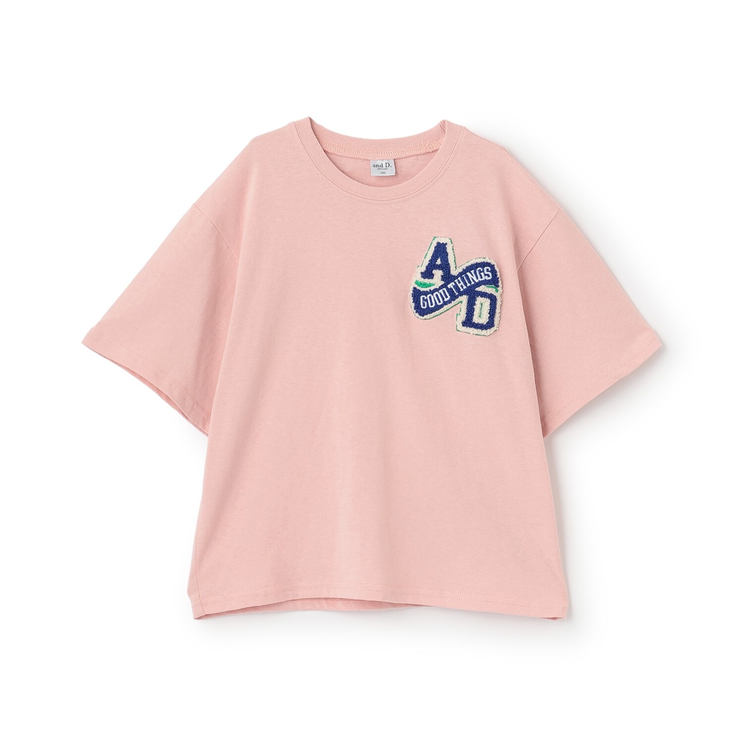 【綿100%】カレッジワンポイント半袖T