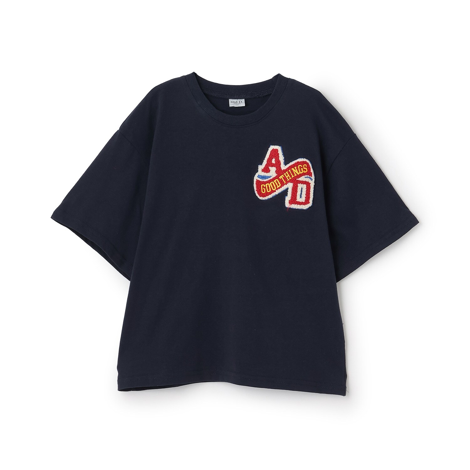 【綿100%】カレッジワンポイント半袖T