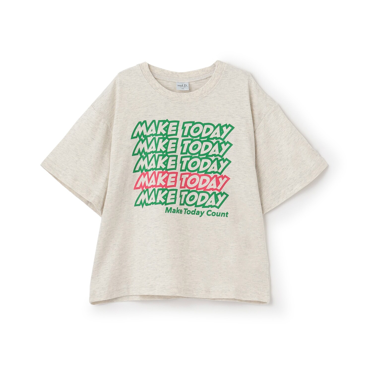 【綿100%】メッセージ5行ロゴ半袖T