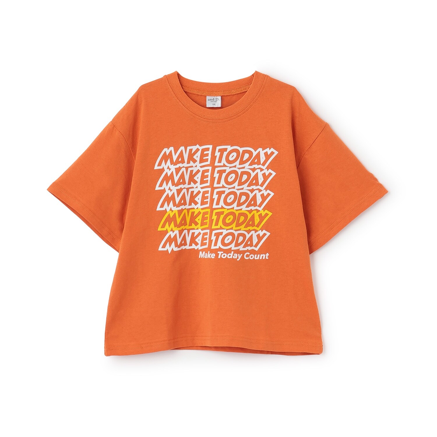 【綿100%】メッセージ5行ロゴ半袖T