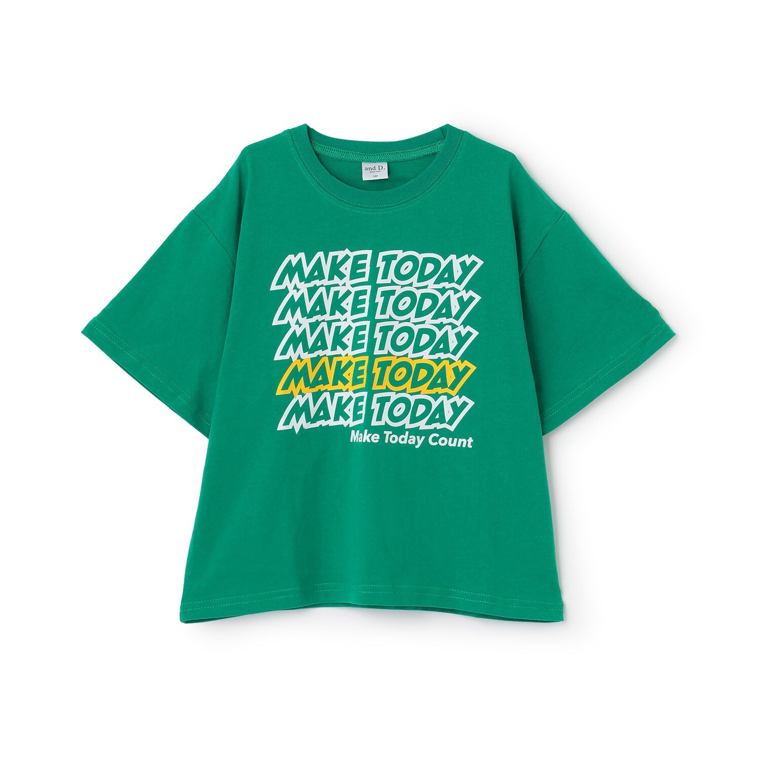 【綿100%】メッセージ5行ロゴ半袖T