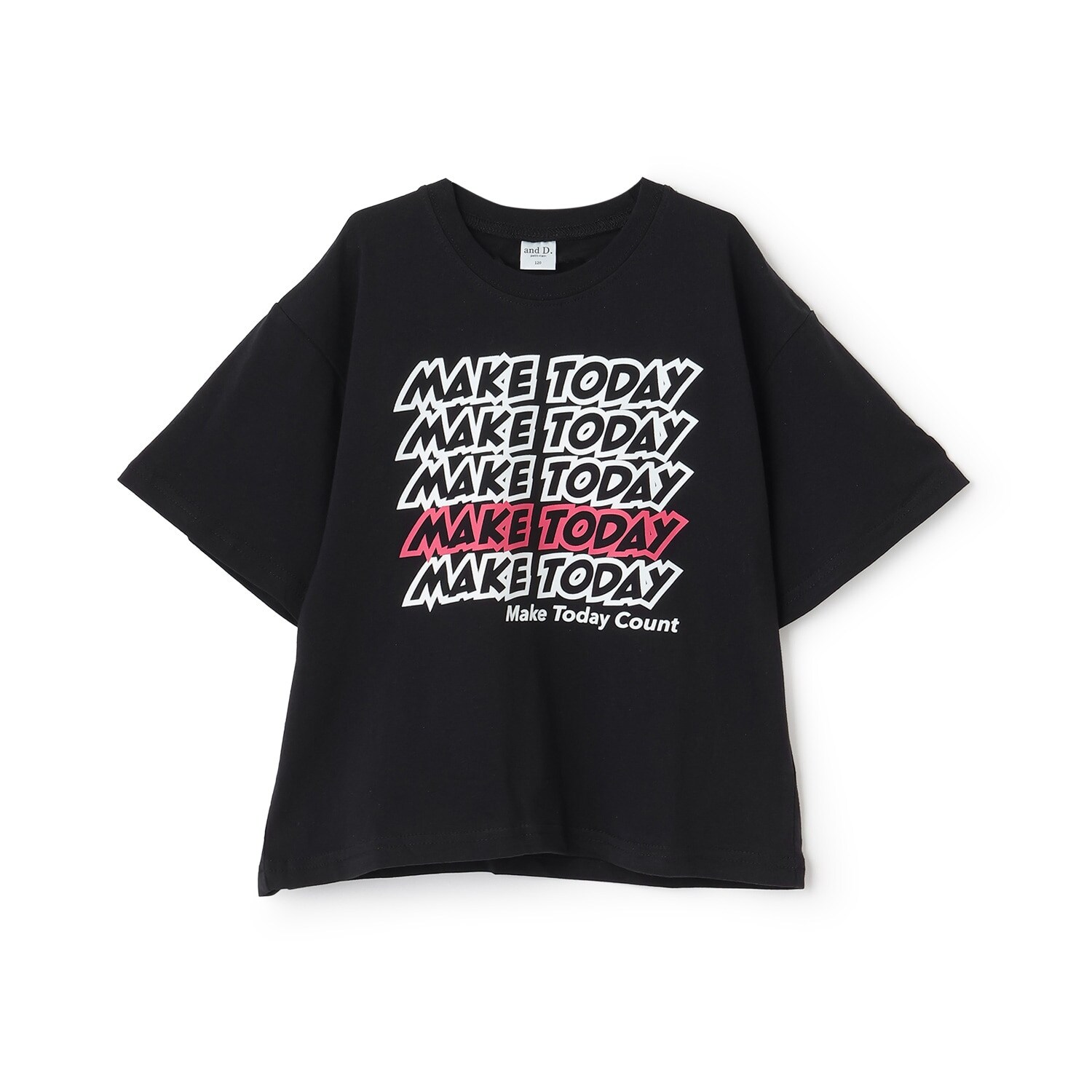 【綿100%】メッセージ5行ロゴ半袖T