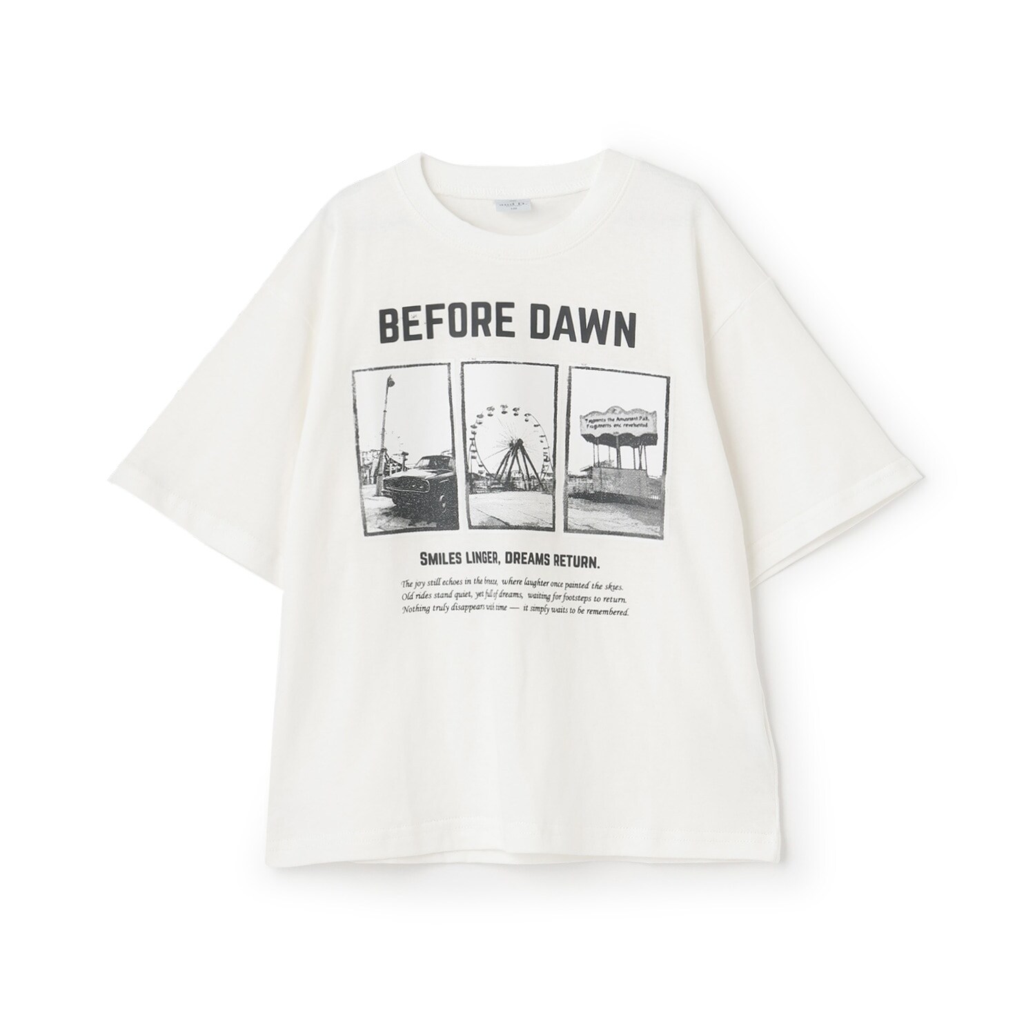 【綿100%】遊園地フォトプリント半袖T