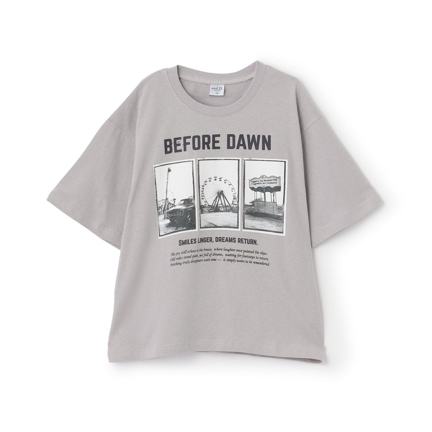 【綿100%】遊園地フォトプリント半袖T