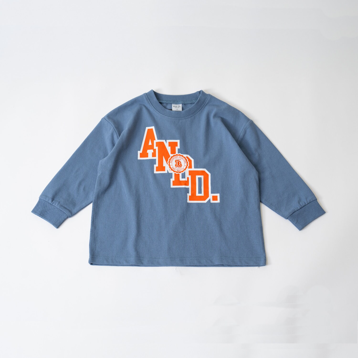 【USAコットン】ANDロゴカレッジワイドロンT