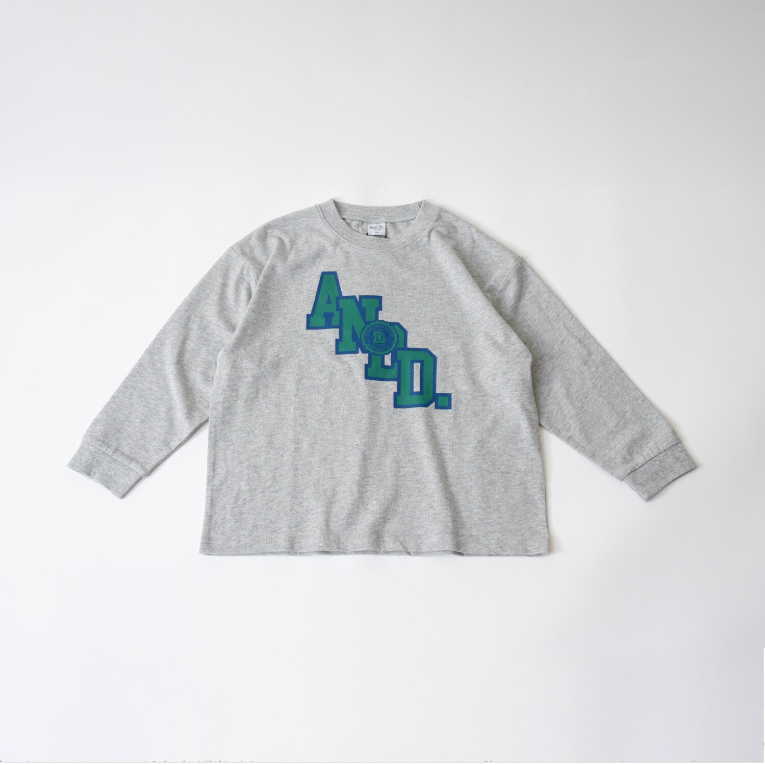 【USAコットン】ANDロゴカレッジワイドロンT