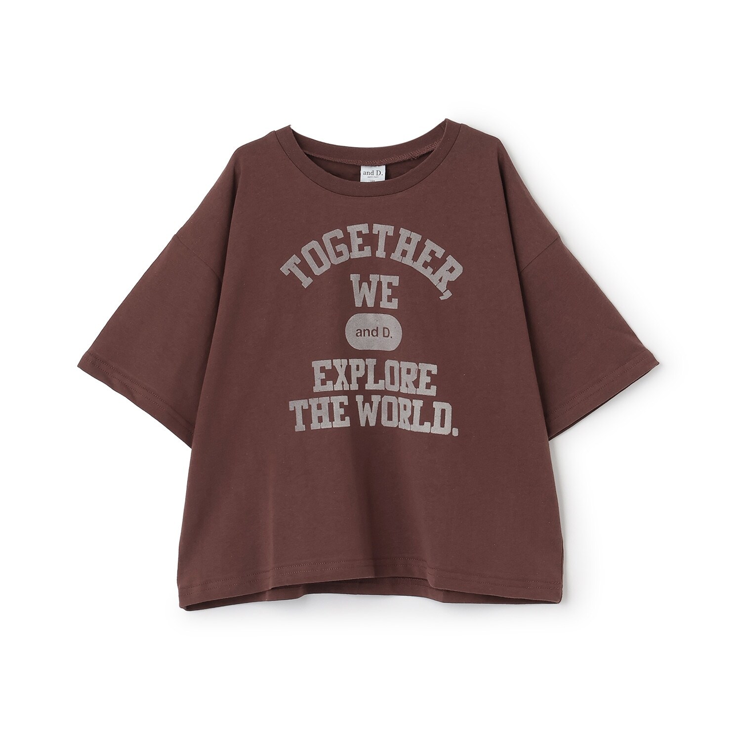 【綿100%】カレッジプリント半袖T