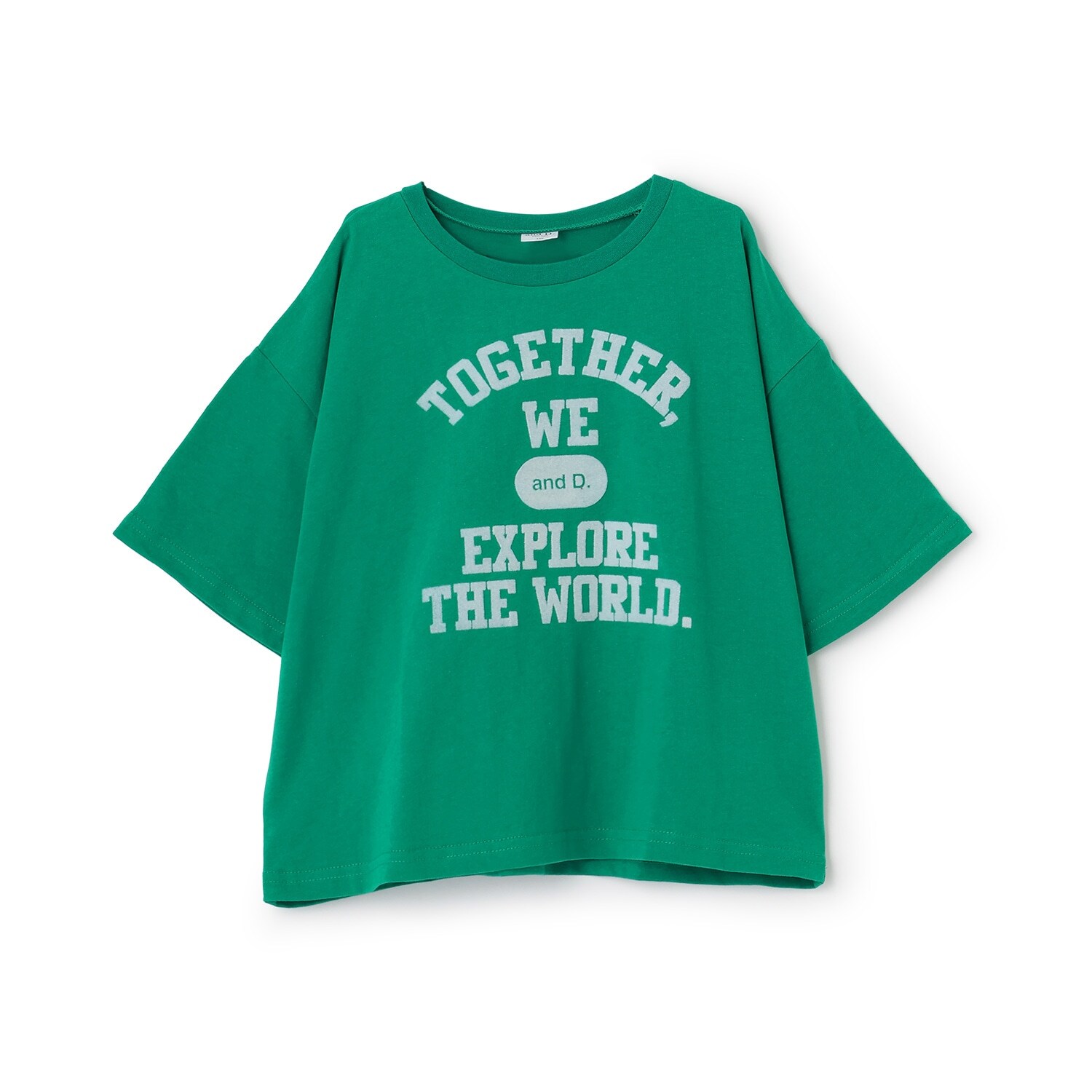 【綿100%】カレッジプリント半袖T