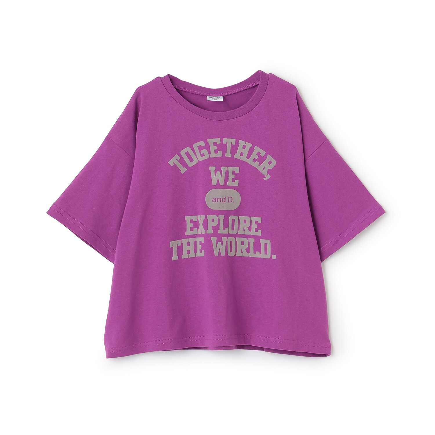 【綿100%】カレッジプリント半袖T