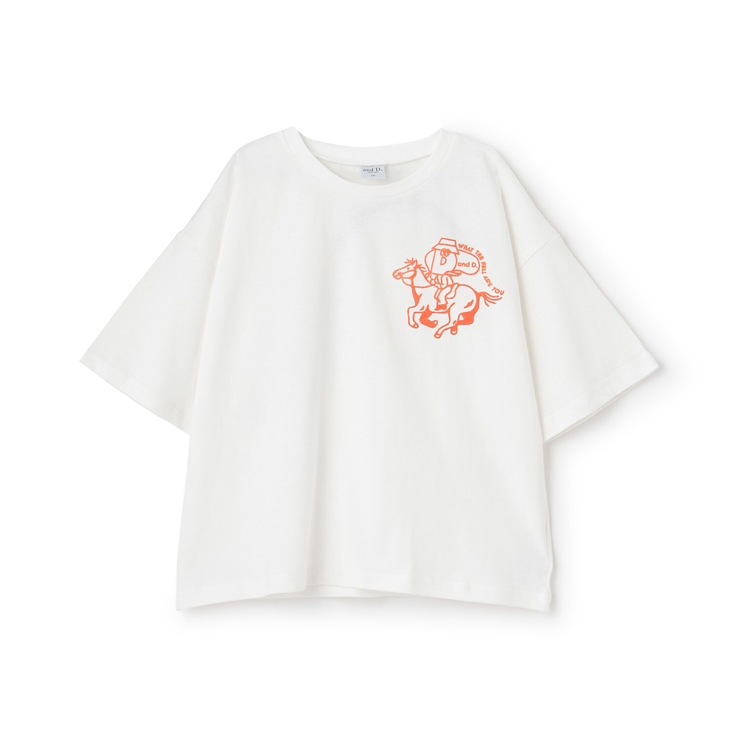 【綿100%】Dジョッキープリント半袖T