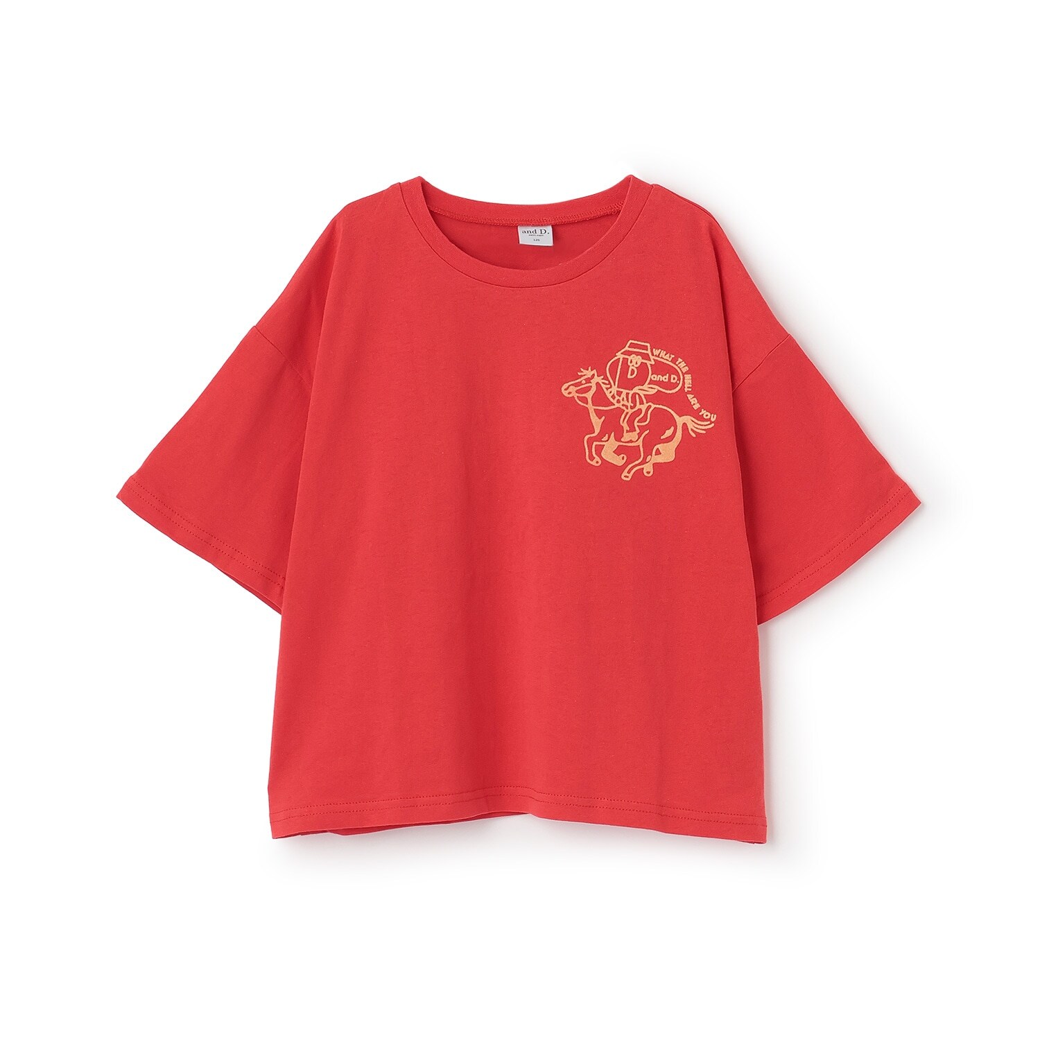 【綿100%】Dジョッキープリント半袖T