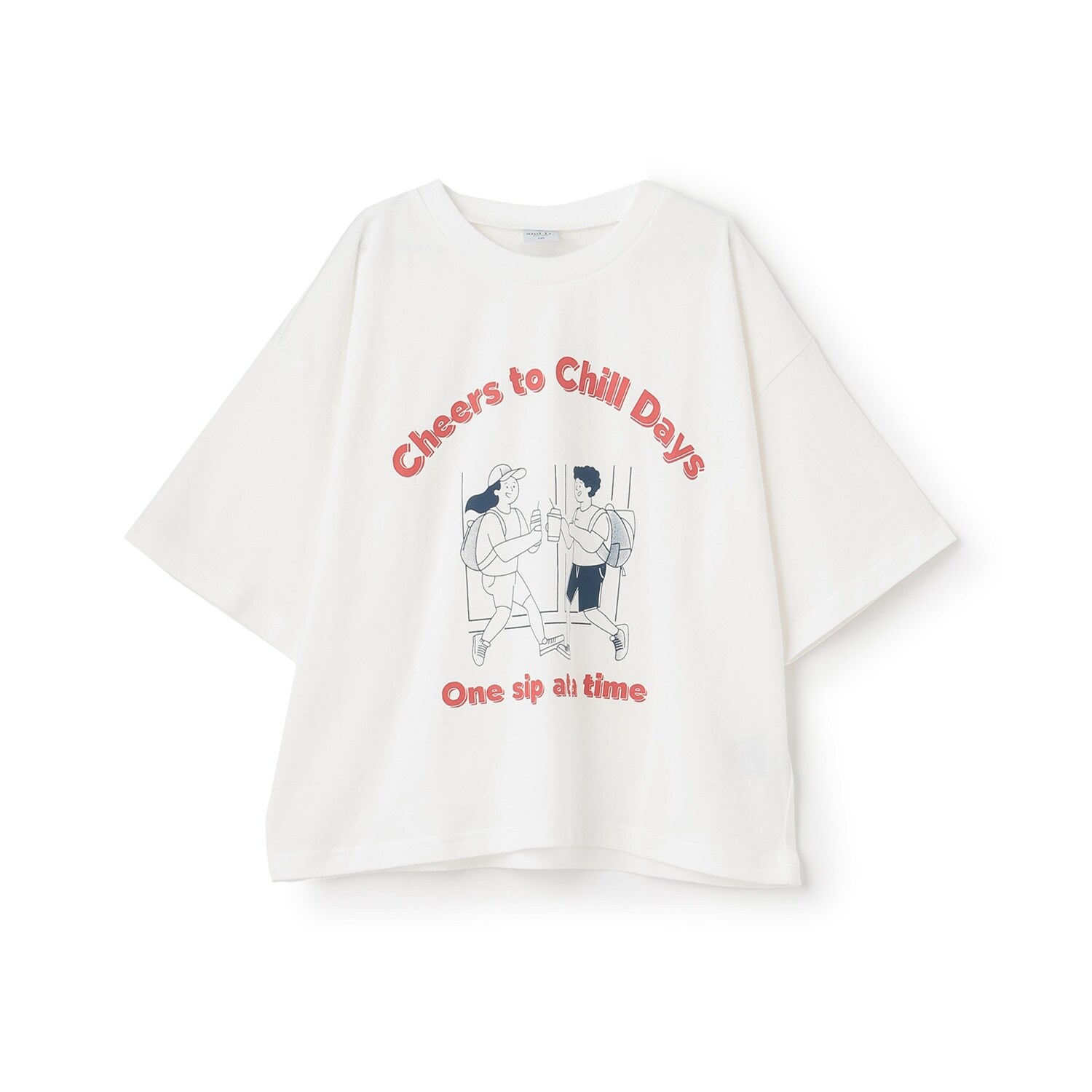 【綿100%】ピクニックモチーフ半袖T