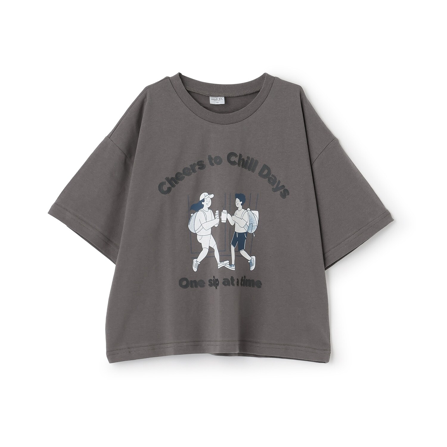 【綿100%】ピクニックモチーフ半袖T