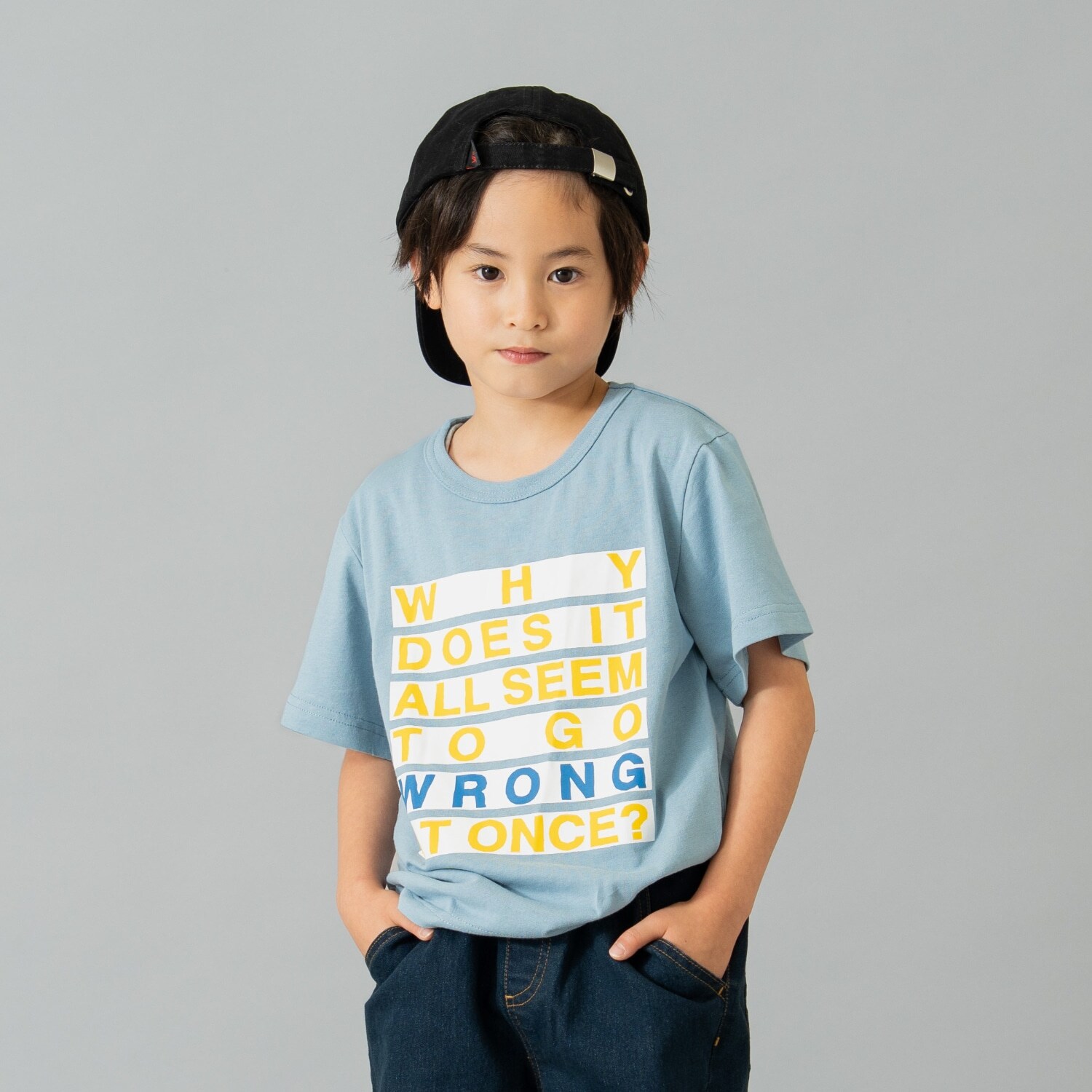 【綿100%】マーカーロゴ半袖T