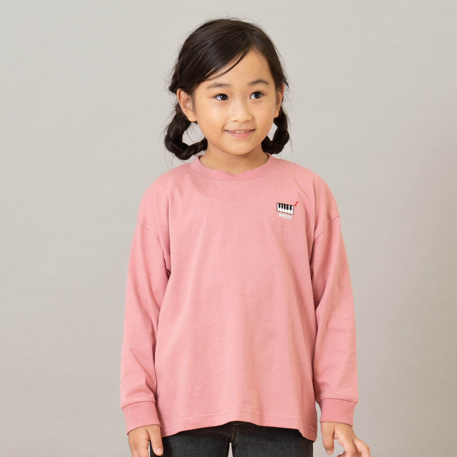 【綿100】【365D.】サブジェクト刺繍ロンT