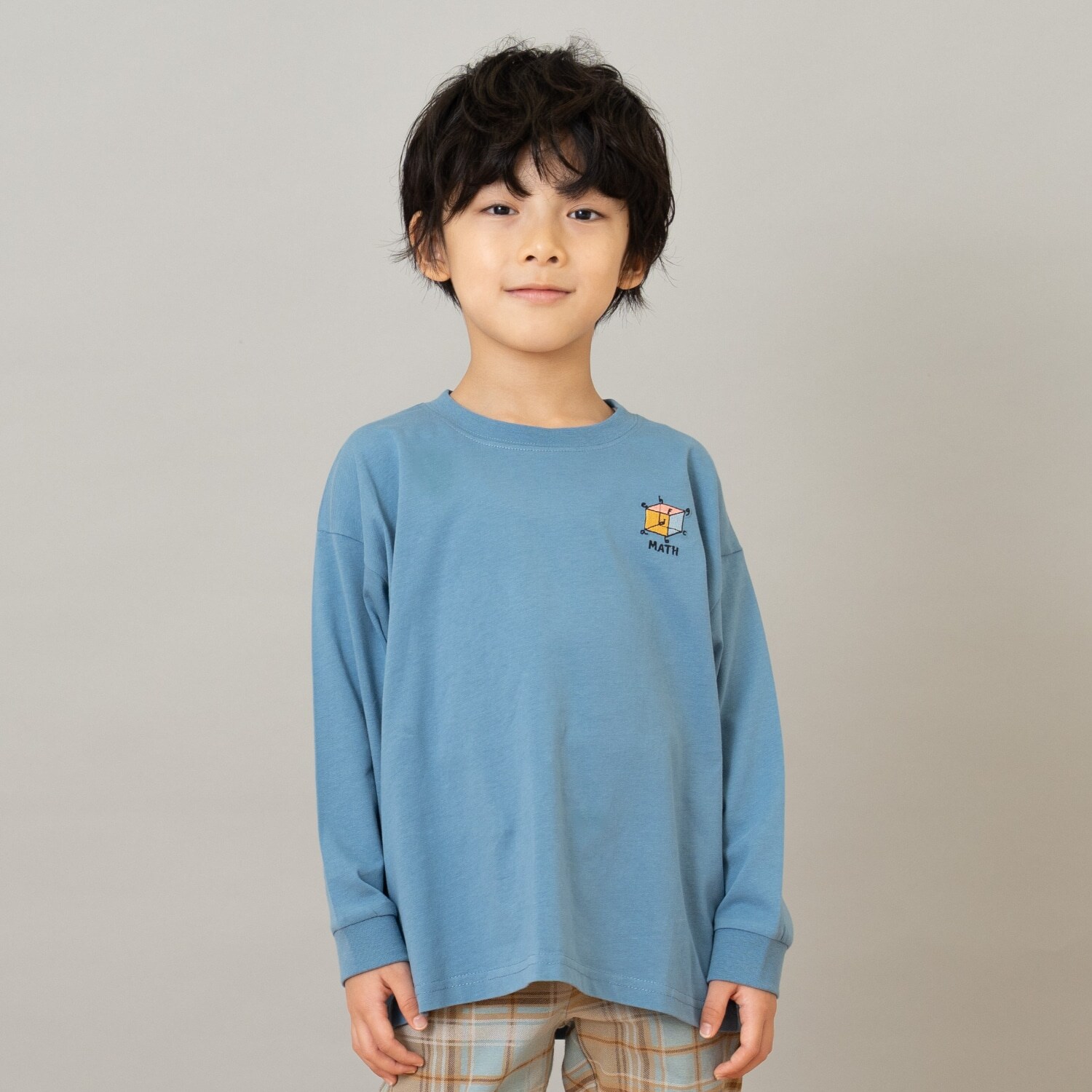 【綿100】【365D.】サブジェクト刺繍ロンT