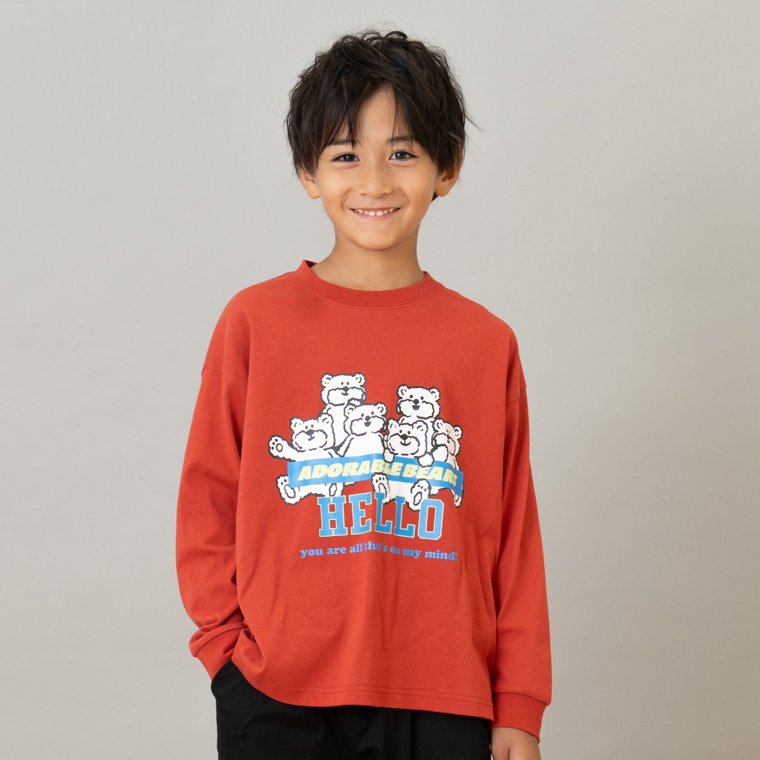 【綿100】【365D.】OFUZAKE柄ロンT