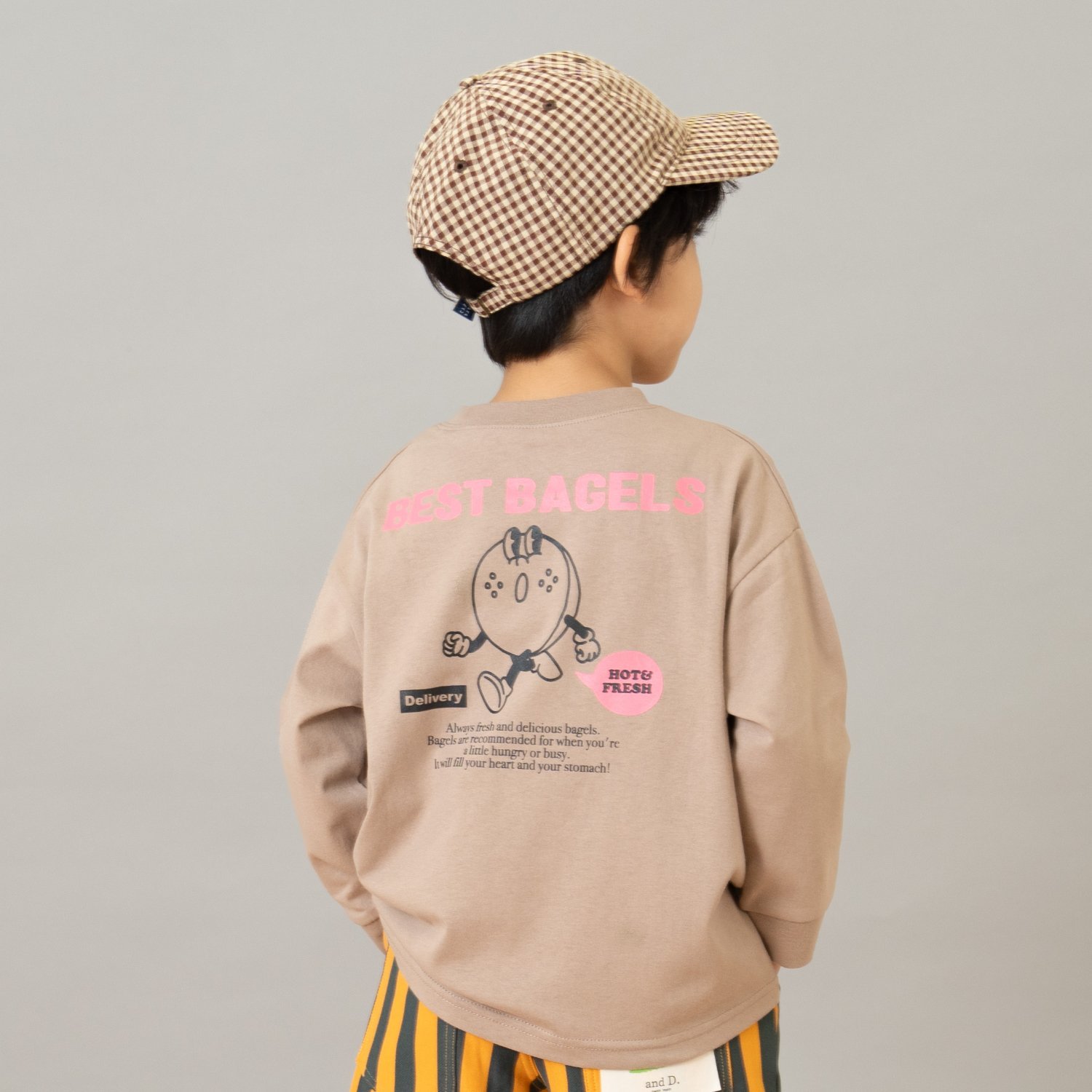 【綿100】【365D.】OFUZAKE柄ロンT