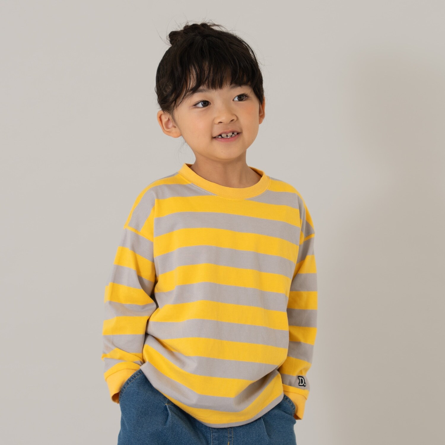 【親子リンク】【綿100】【365D.】アソートボーダーワイドロンT