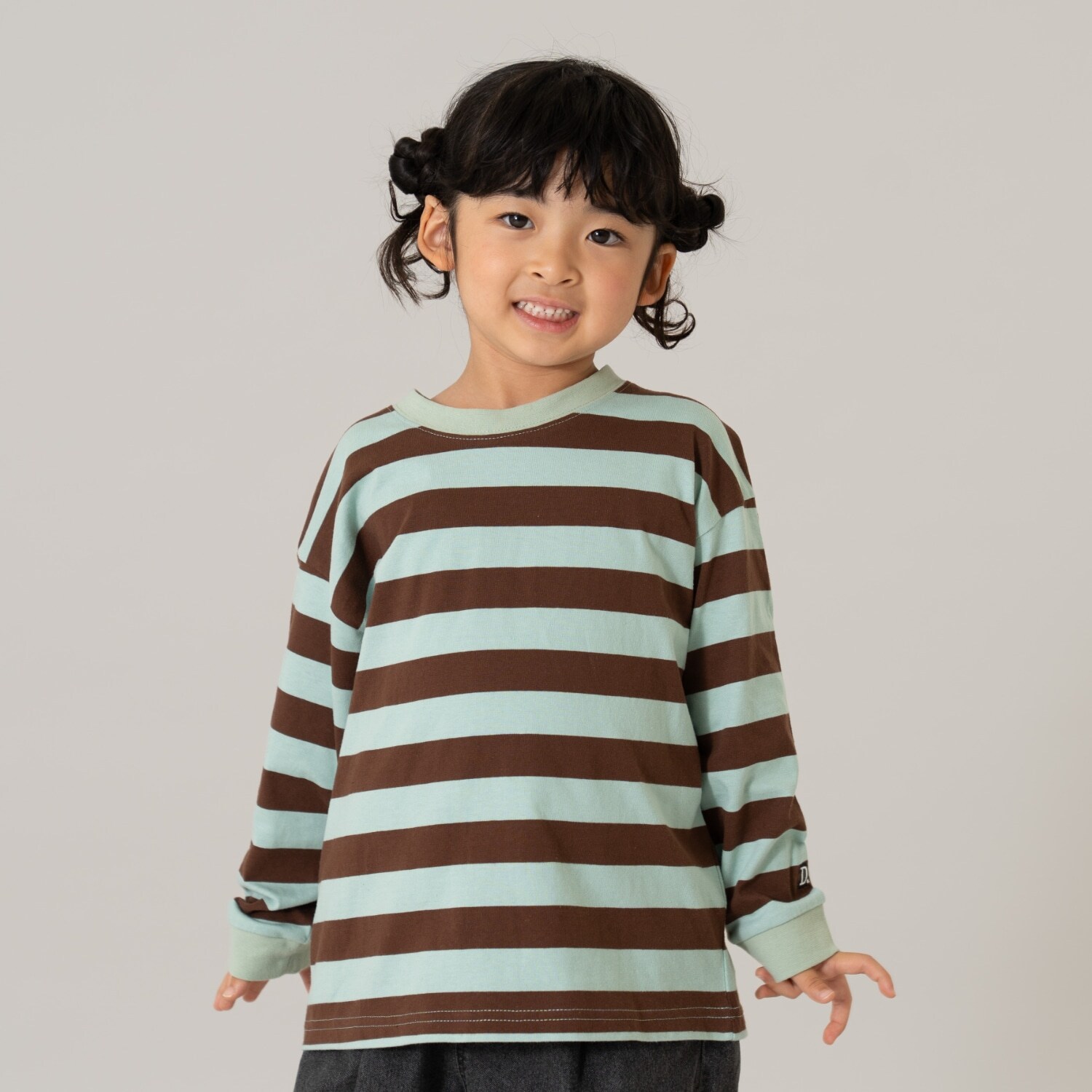 【親子リンク】【綿100】【365D.】アソートボーダーワイドロンT