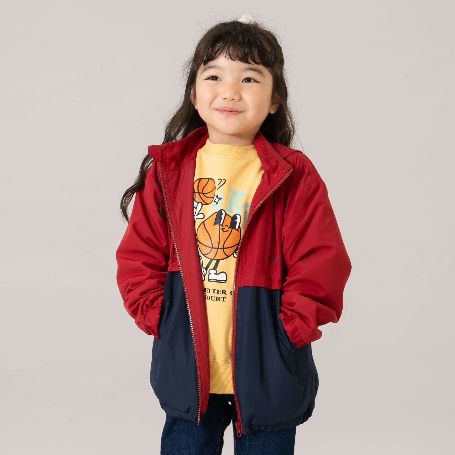 【撥水加工】バイカラーウィンドブレーカー