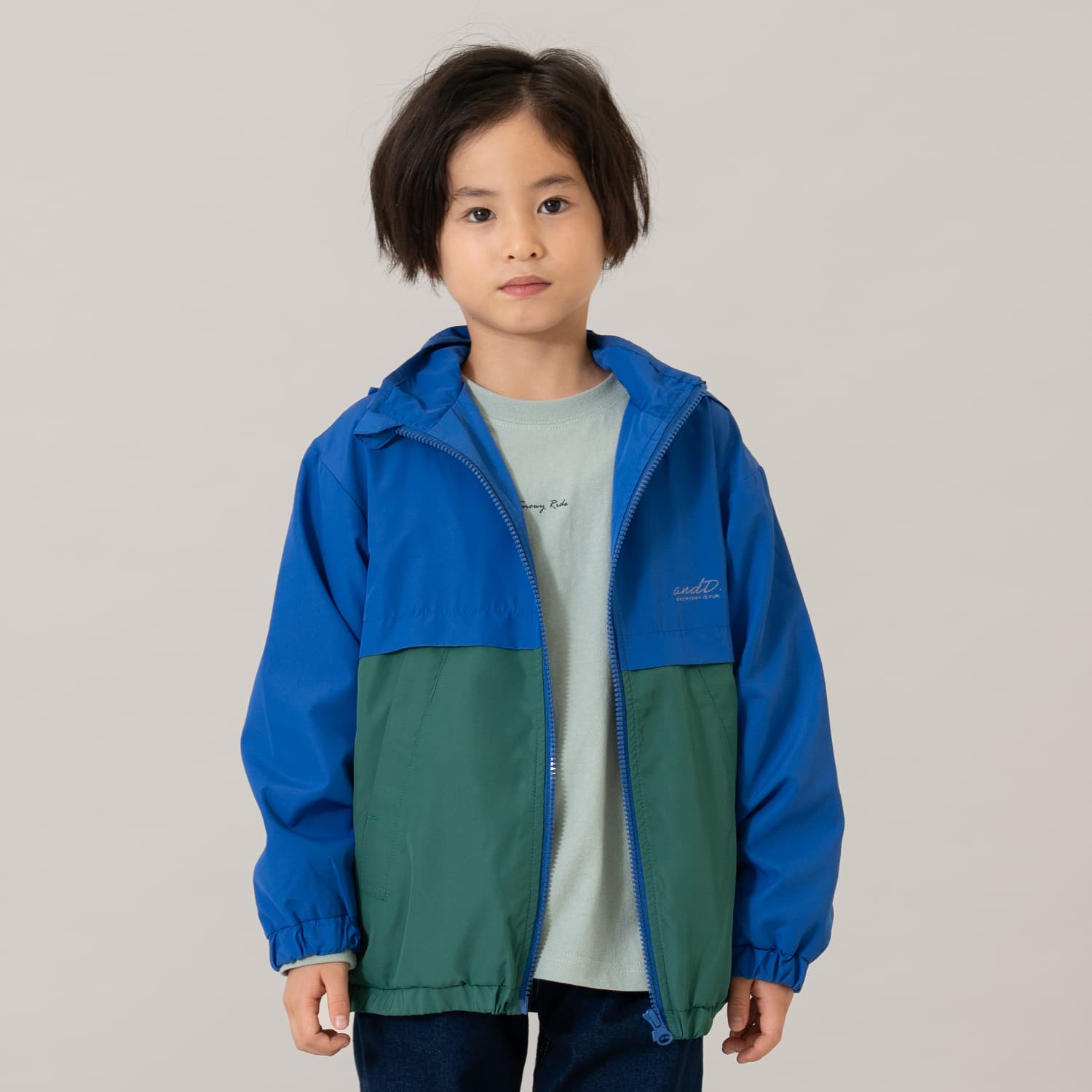 【撥水加工】バイカラーウィンドブレーカー