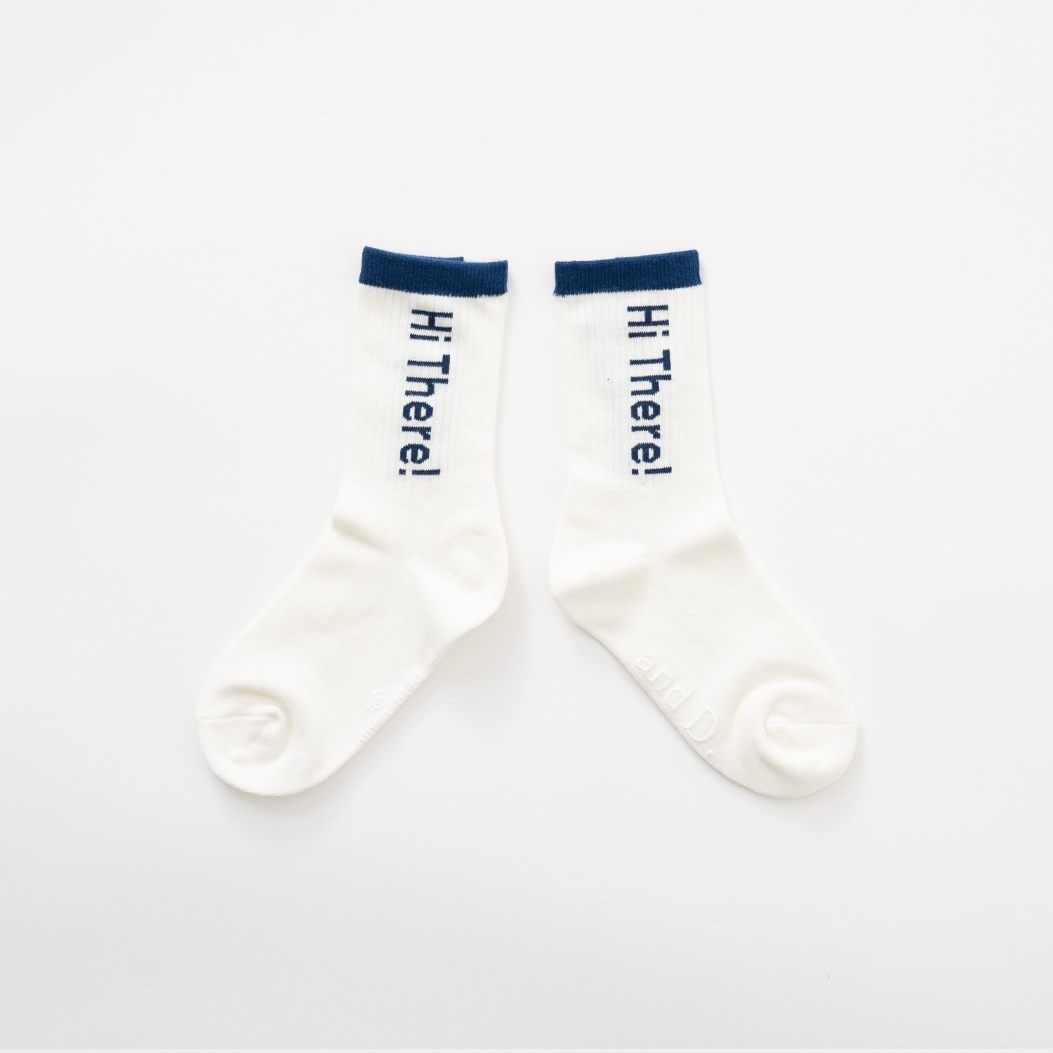 【365D.】バイカラーロゴソックス/靴下