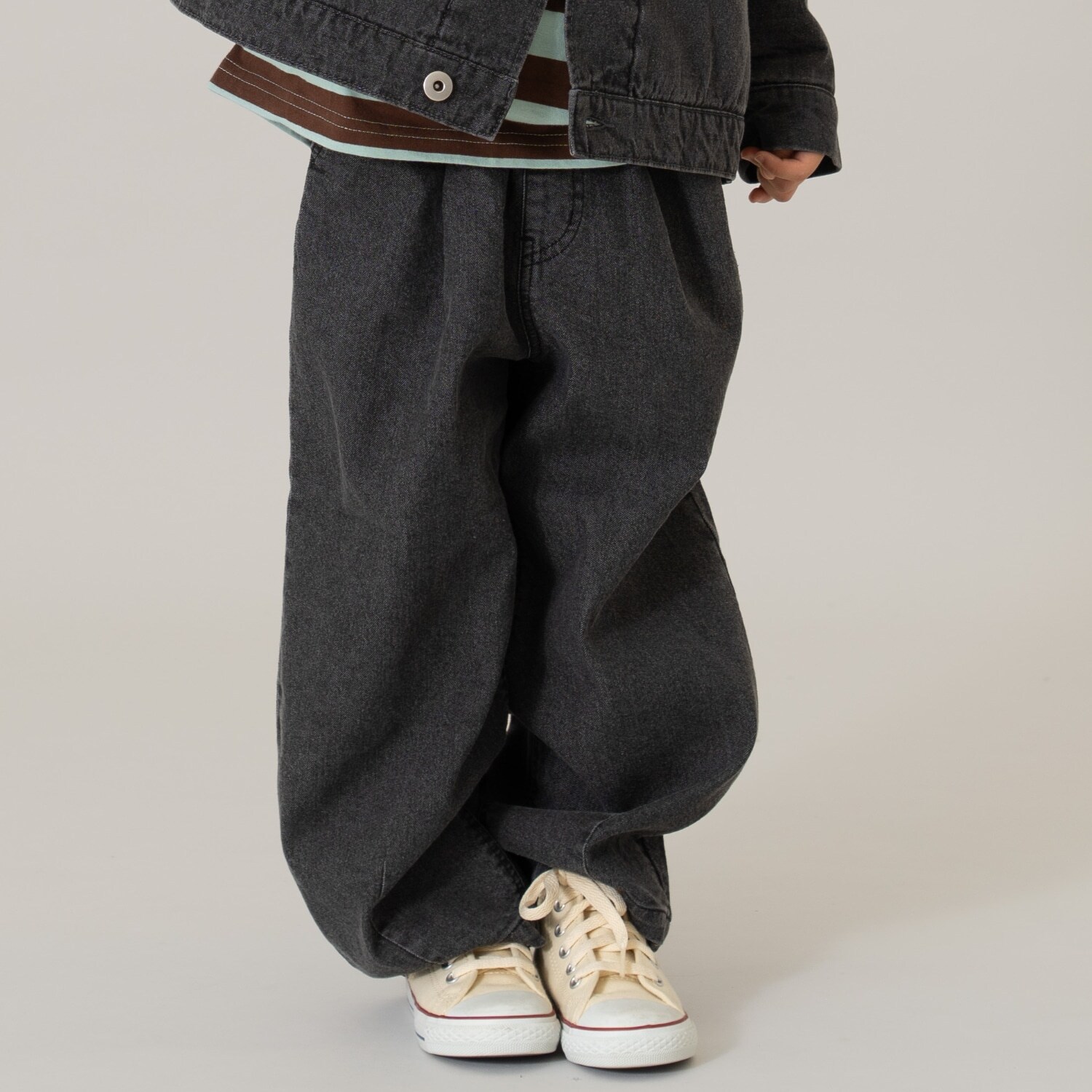 タックバルンデニムパンツ【セットアップ可】