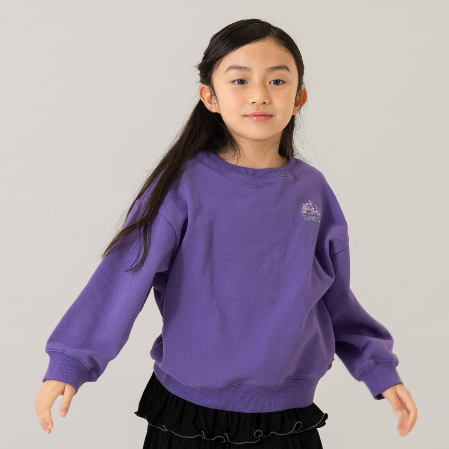 【親子リンク】【365D.】スウェットシティアイコン刺繍ワイドプルオーバー