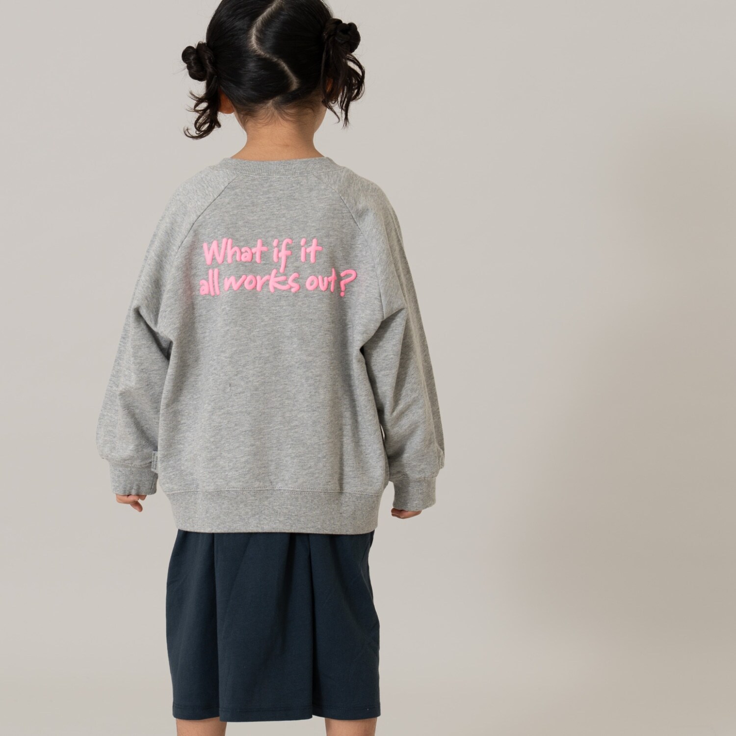 蛍光ロゴラグランスウェット/トレーナー