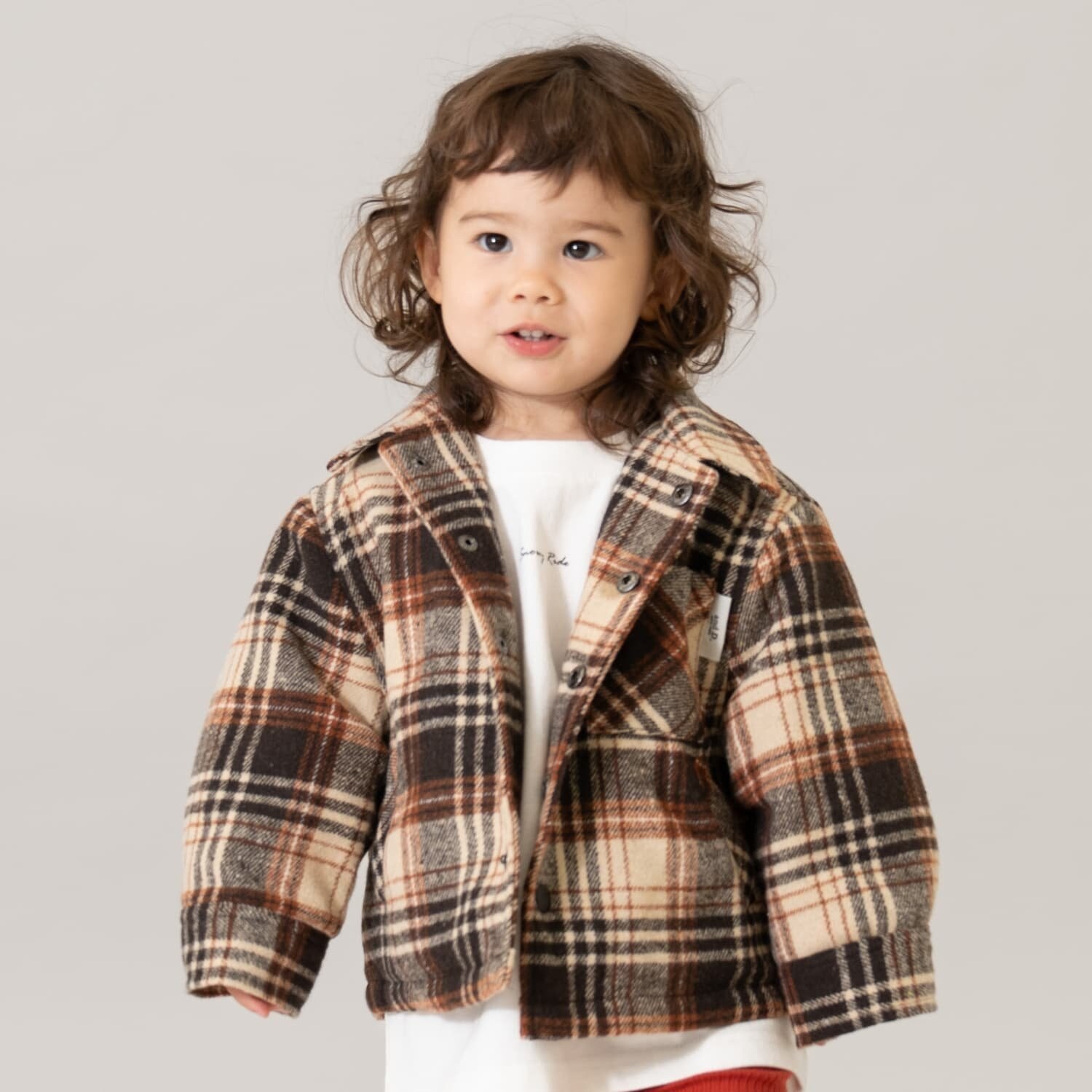 【親子リンク】チェックジャケット/アウター/親子リンク