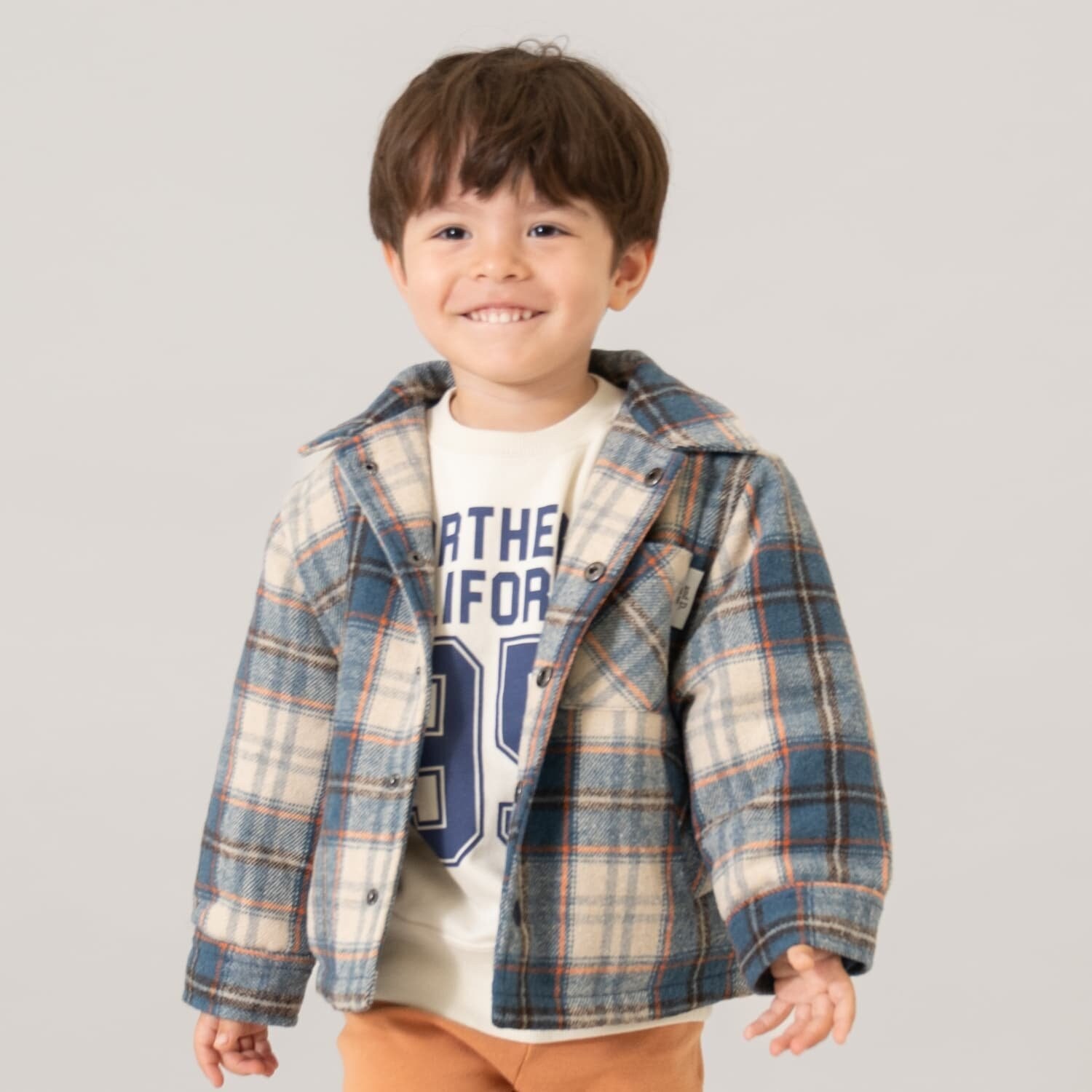 【親子リンク】チェックジャケット/アウター/親子リンク