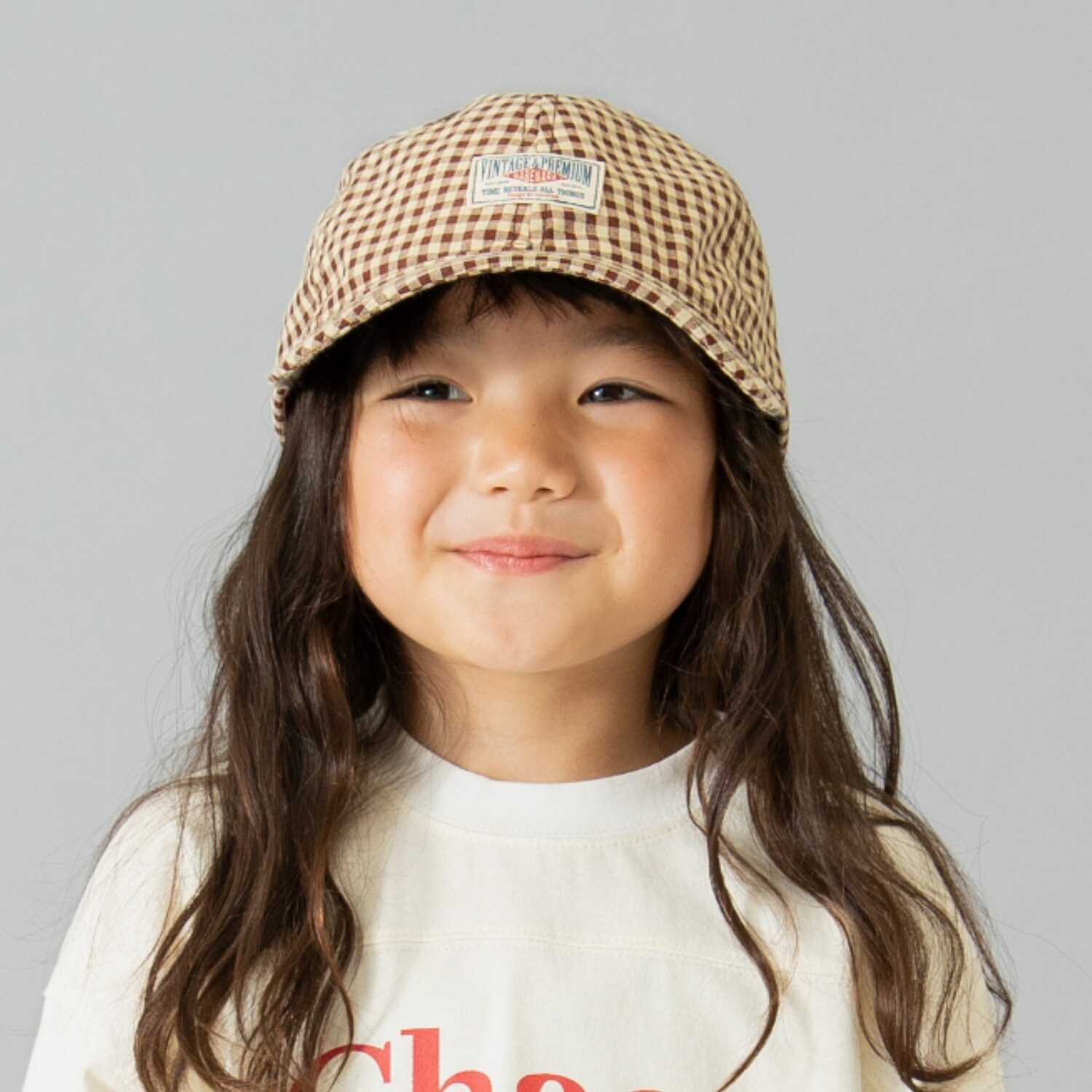 カラーギンガムキャップ