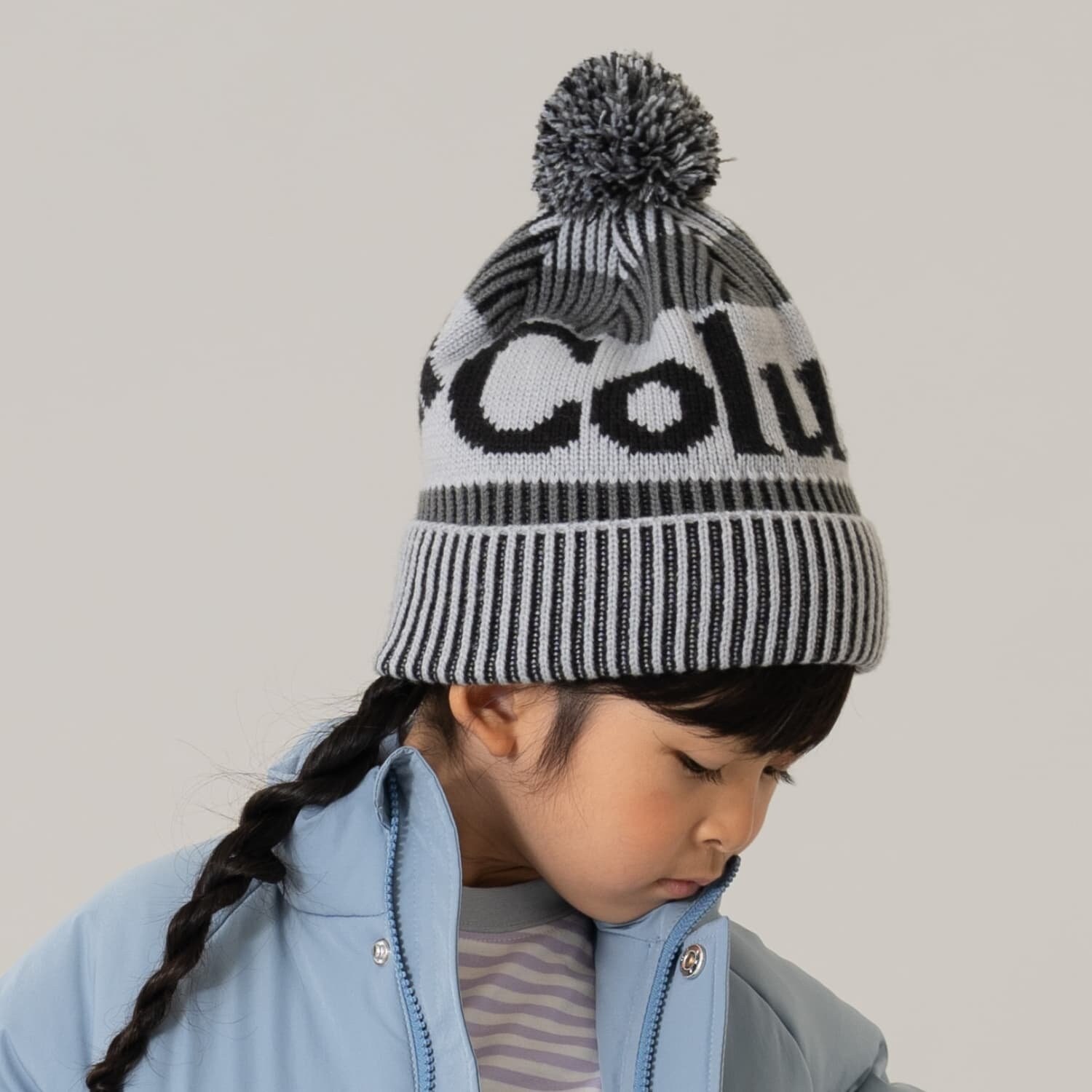 【Columbia】ロゴポンポンニット帽