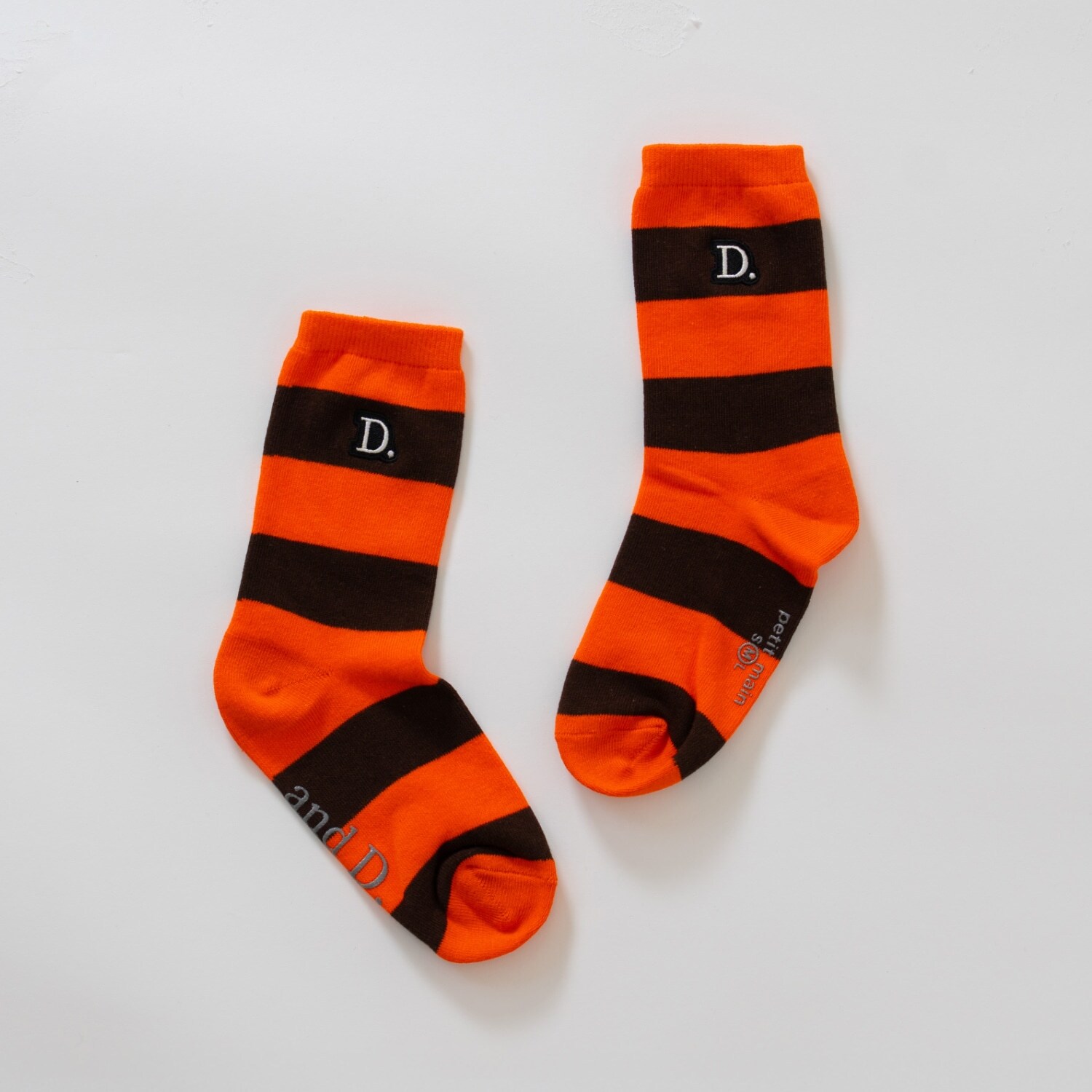 【365D.】ワイドボーダソックス/靴下/刺繍