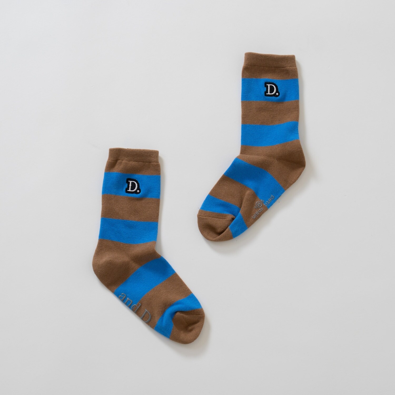 【365D.】ワイドボーダソックス/靴下/刺繍