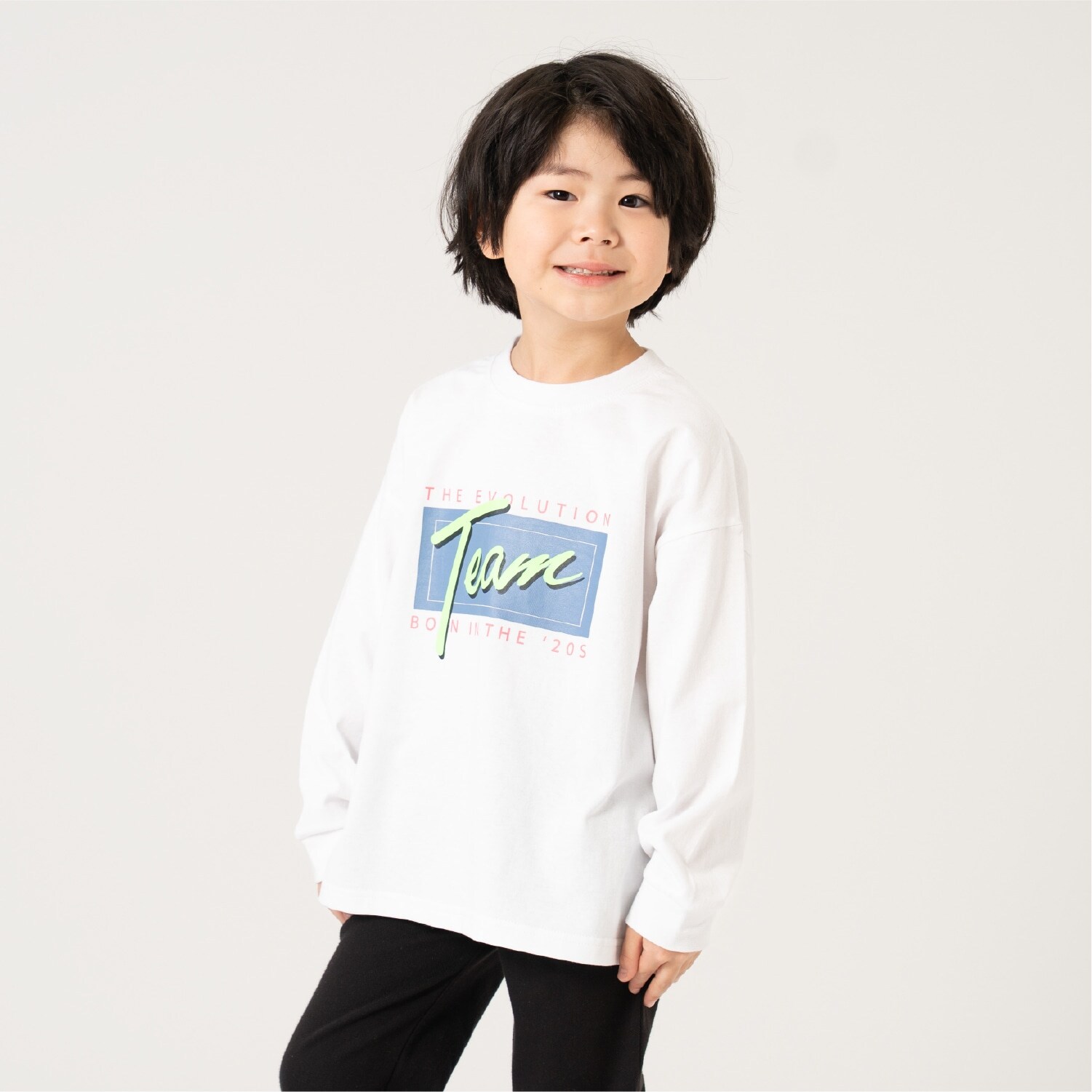 【親子リンク】【綿100%】【365D】ストリートロゴロンT