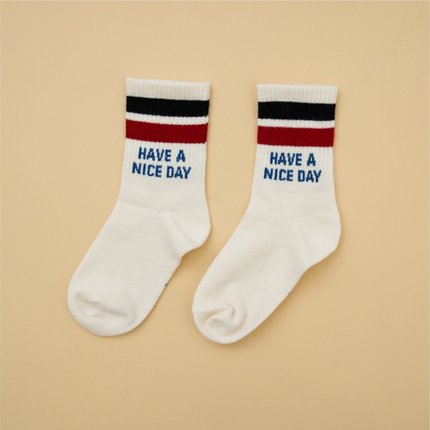 【Dセレクト】配色ラインロゴソックス